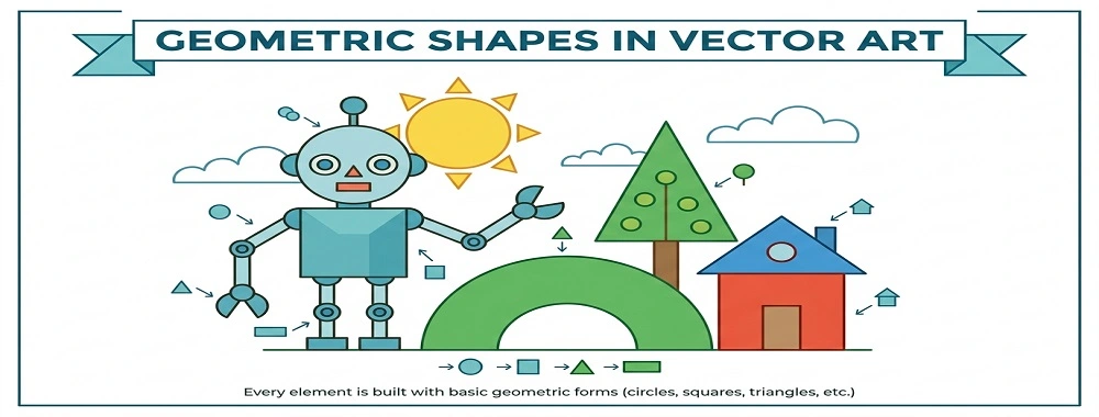 Use of Geomatric Shapes in Vector Art