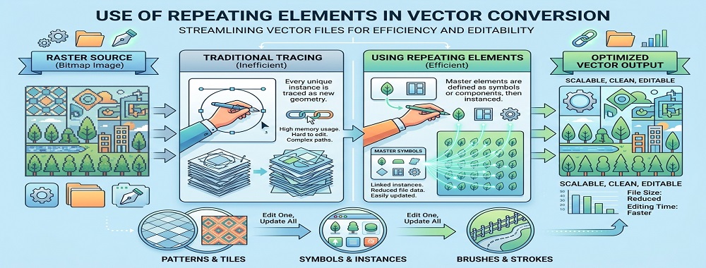 Use of Repeating Elements in Vector Conversion