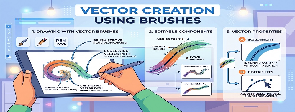 Vector Creation Using Brushes