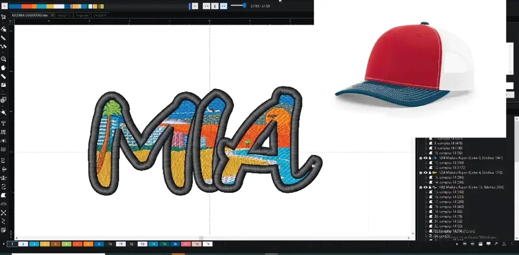 Custom Hat Embroidery Digitizing