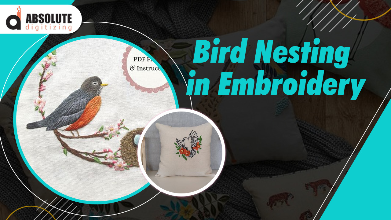 Bird Nesting in Embroidery