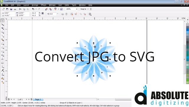 Convert JPG to SVG