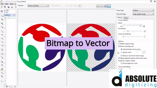 Convert Bitmap to Vector