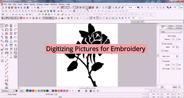 Digitizing Pictures for Embroidery