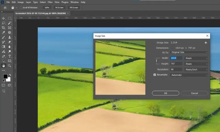 Check image size and resolution in Photoshop before resizing low-quality artwork Check image size and resolution in Photoshop before resizing low-quality artwork