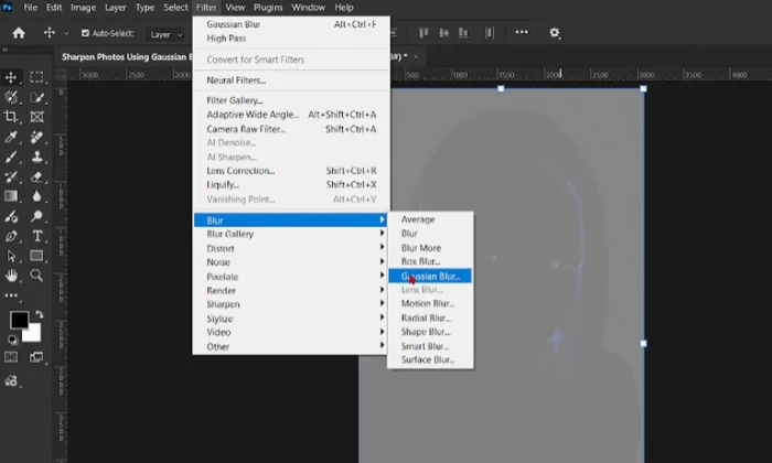 Photoshop's Gaussian Blur filter for smoothing rough low-quality artwork Photoshop's Gaussian Blur filter for smoothing rough low-quality artwork