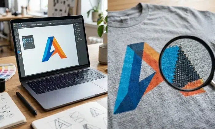 Low-quality artwork looks sharp on screen but pixelated on printed shirt Low-quality artwork looks sharp on screen but pixelated on printed shirt