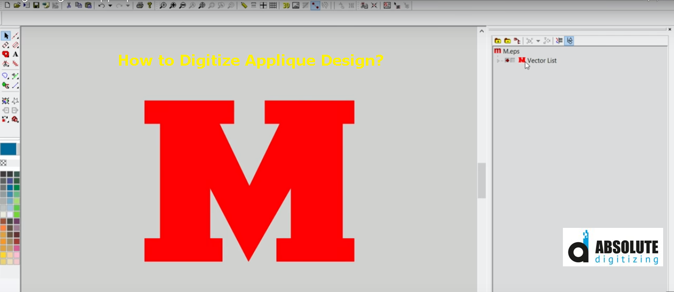 How to Digitize Applique Design