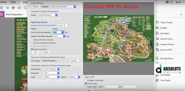 Convert PDF to Vector