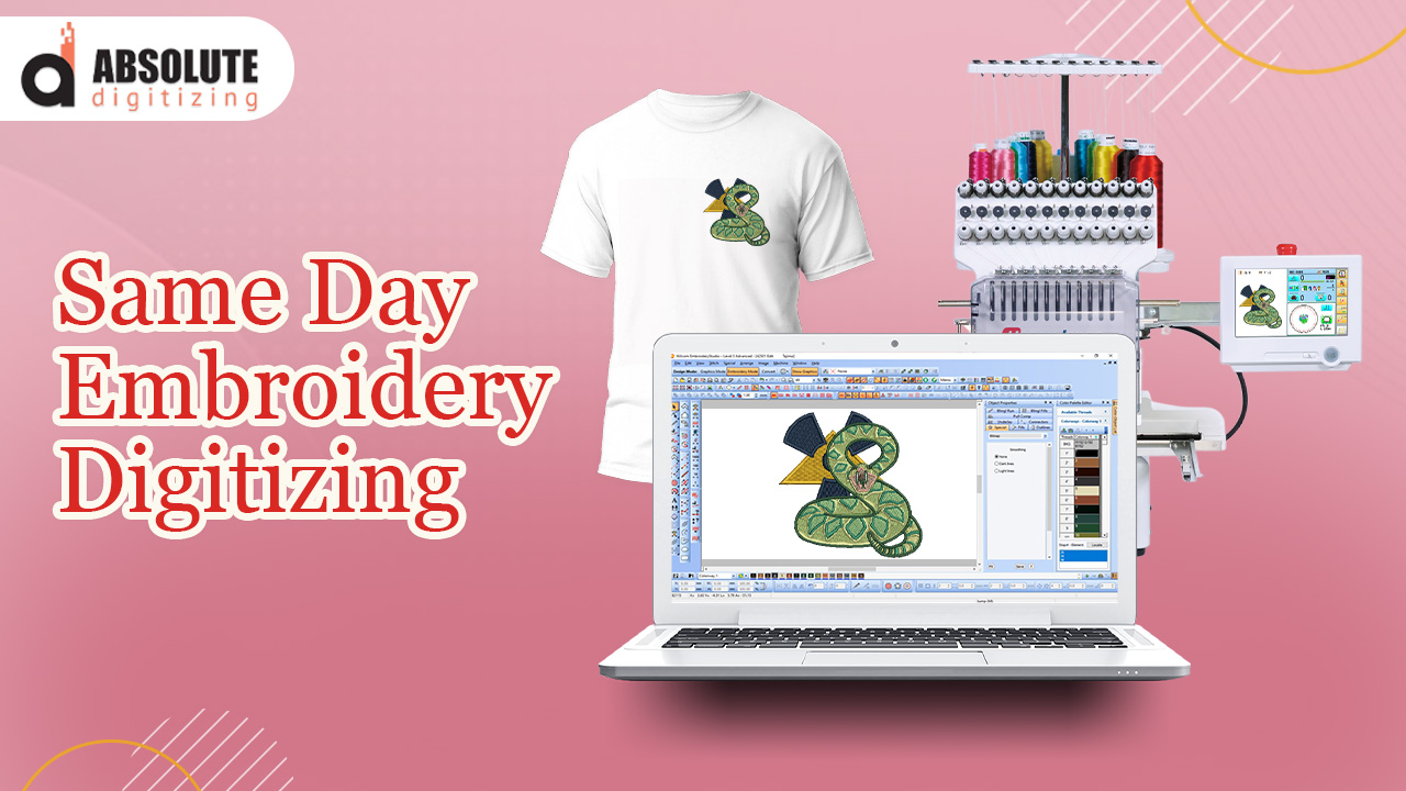 Same Day Embroidery Digitizing
