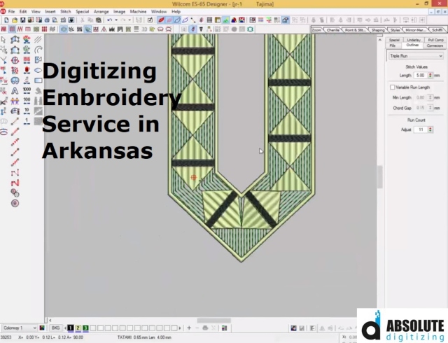 Digitizing Embroidery Service in Arkansas