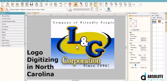 Logo Digitizing in North Carolina