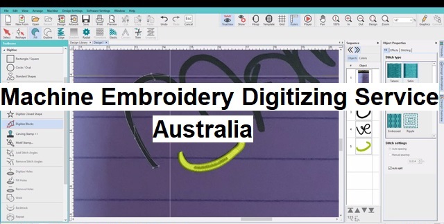 Machine Embroidery Digitizing Service Australia