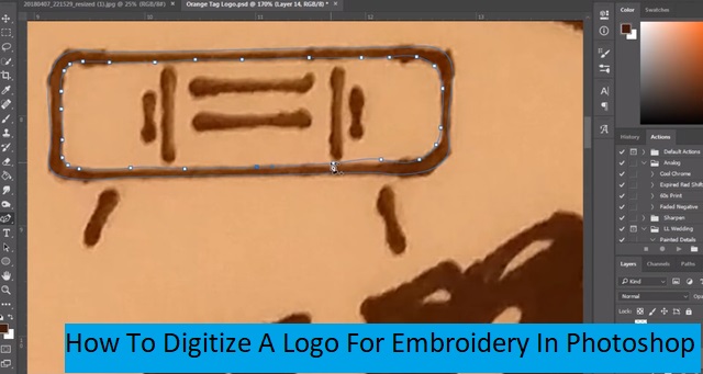 How To Digitize A Logo For Embroidery In Photoshop