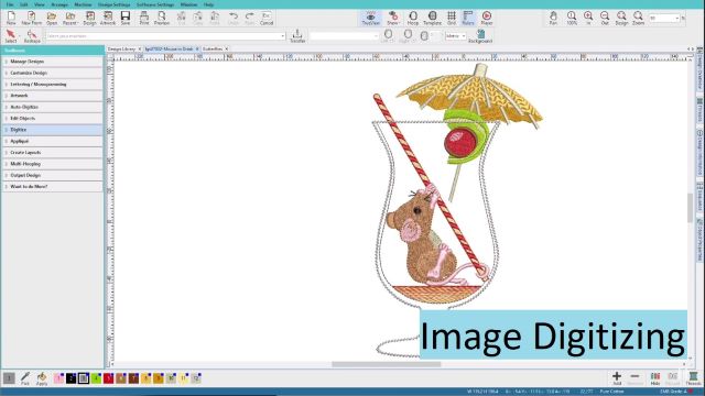 Image Digitizing for Embroidery Machines