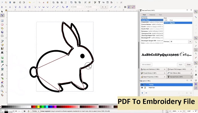 PDF To Embroidery File