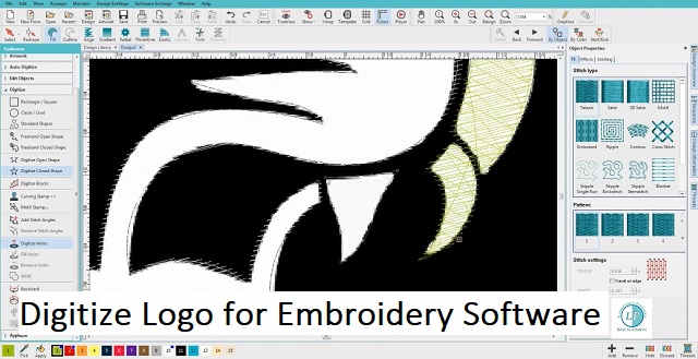 Digitize Logo for Embroidery Software