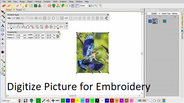 Digitize Picture for Embroidery