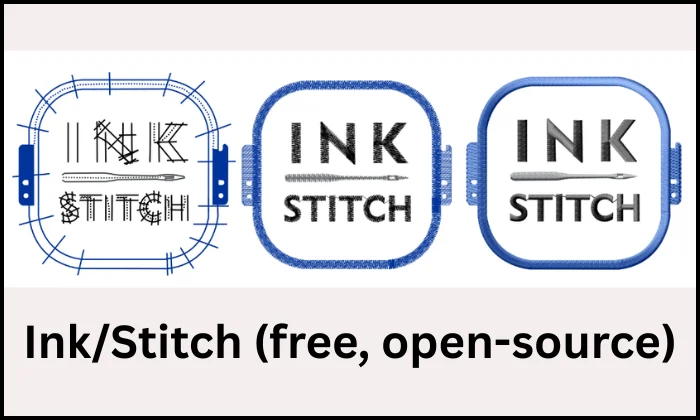 Ink/Stitch free embroidery digitizing software preview