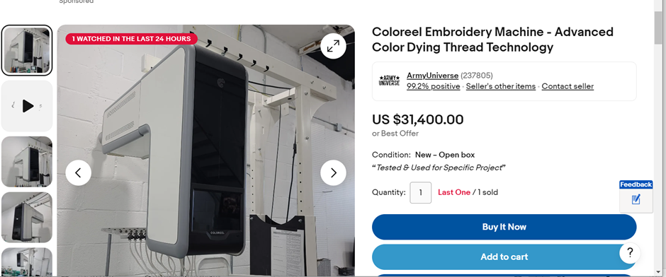 coloreel price at ebay