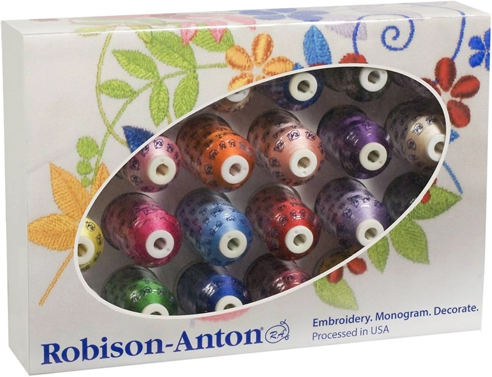 Machine embroidery thread manufactured by Robison-Anton