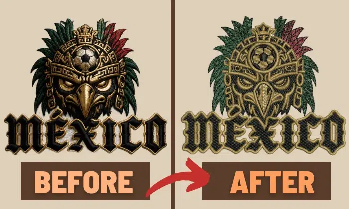Quality Embroidery Digitizing Before and After by Absolute Digitizing Quality Embroidery Digitizing Before and After by Absolute Digitizing