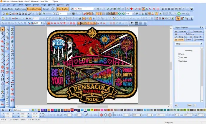 Converting EMB file to a machine-readable Format in Wilcom embroidery software