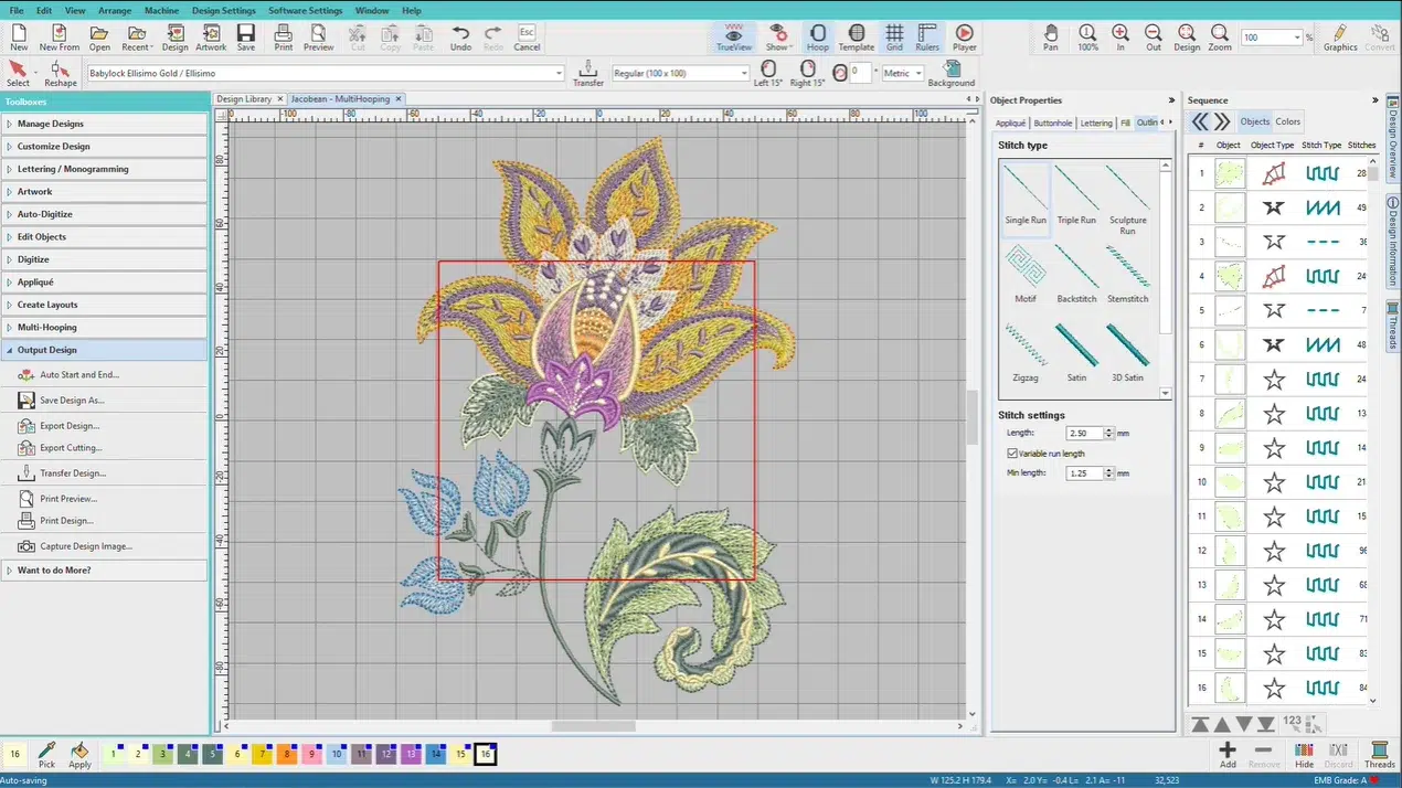 Digitizing design in Hatch embroidery software Digitizing design in Hatch embroidery software