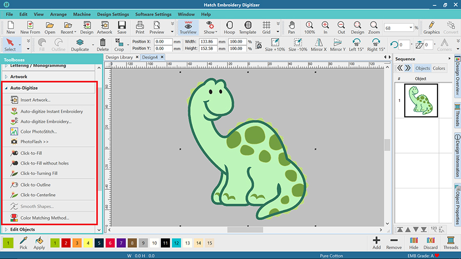 AI Embroidery Digitizing Software Image