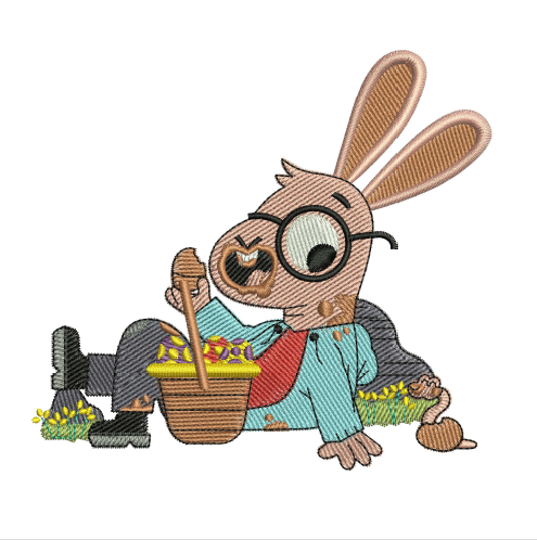 Easter Bunny Embroidery design