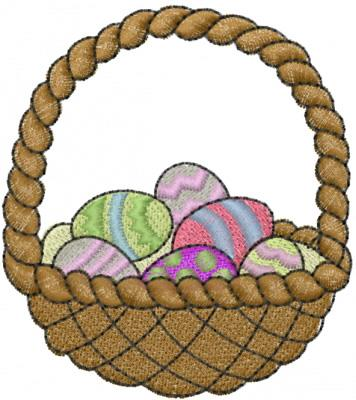 Easter Basket Embroidery design