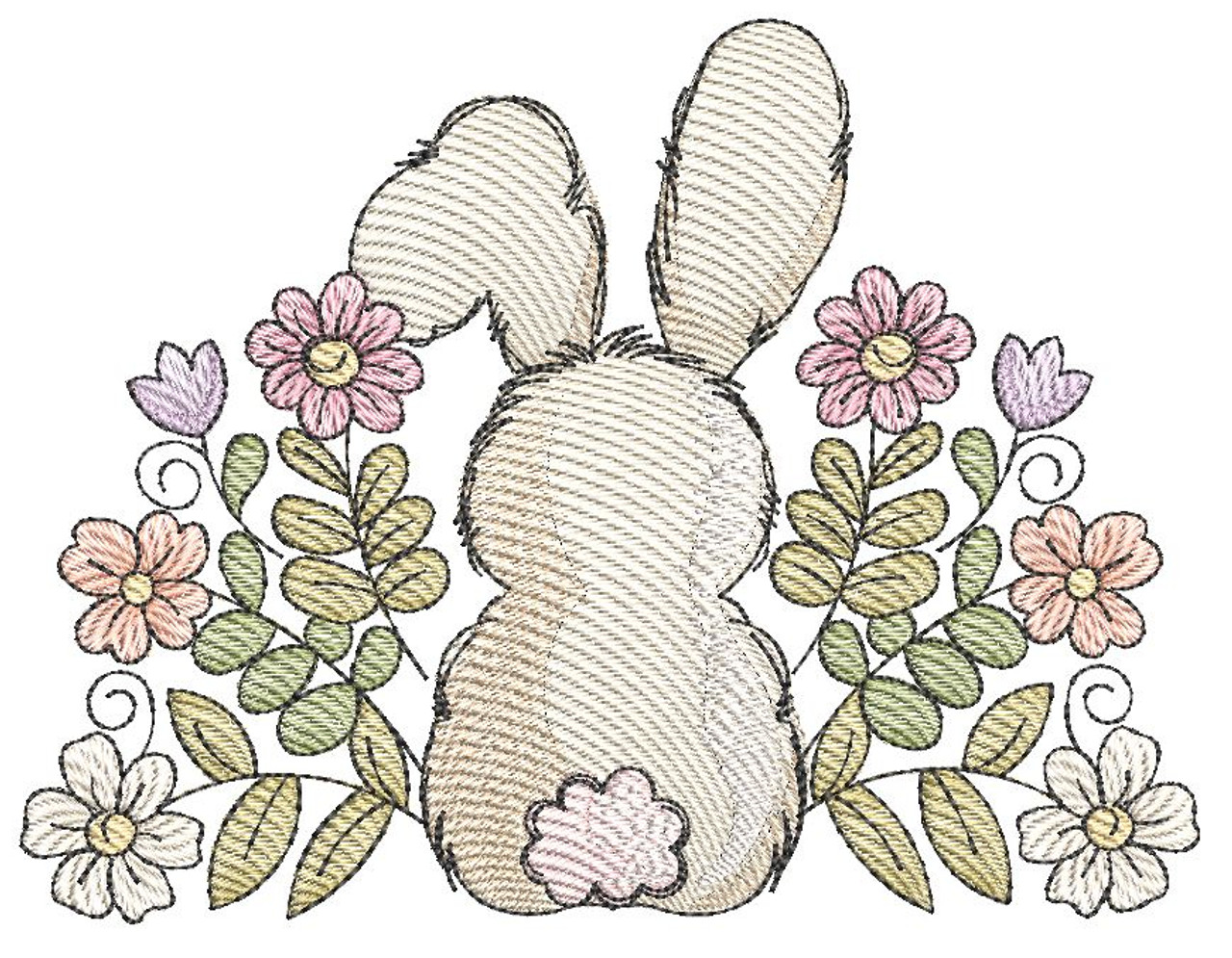 Easter Bunny Embroidery design