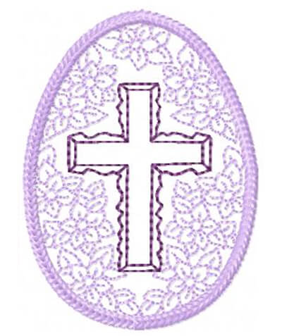 Easter Cross Embroidery design