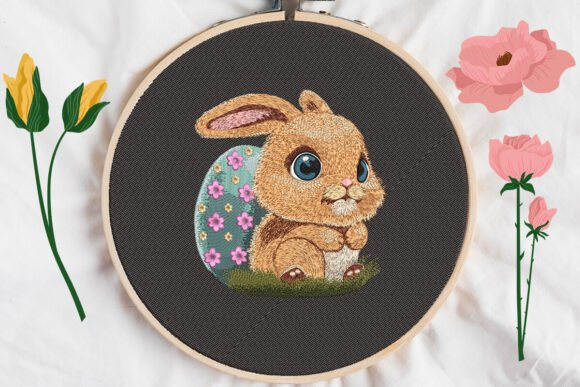 Easter Bunny Embroidery design