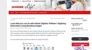 Janome blog about Lettering options 
