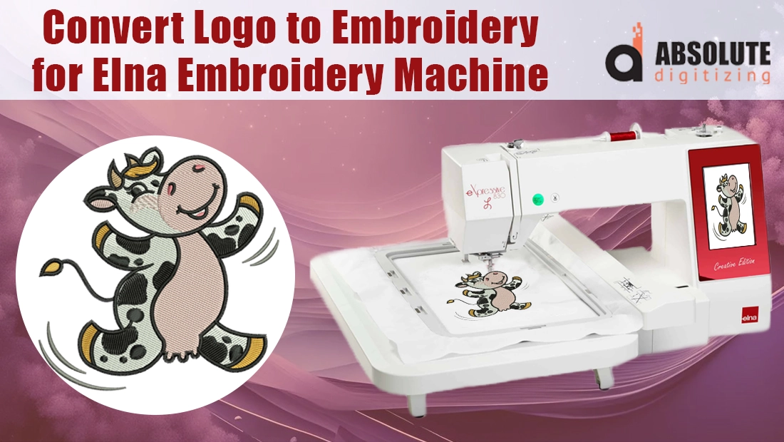 Convert Logo to Embroidery for Elna Embroidery Machine
