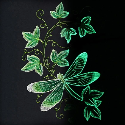 Glow in the dark Embroidery Design 