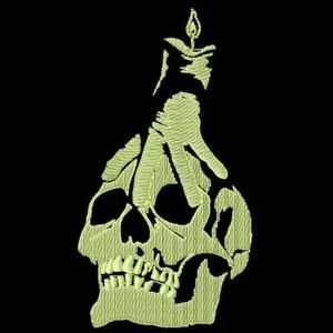 Glow in the dark Halloween Embroidery 