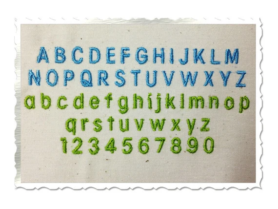 Text/Letters embroidery digitizing