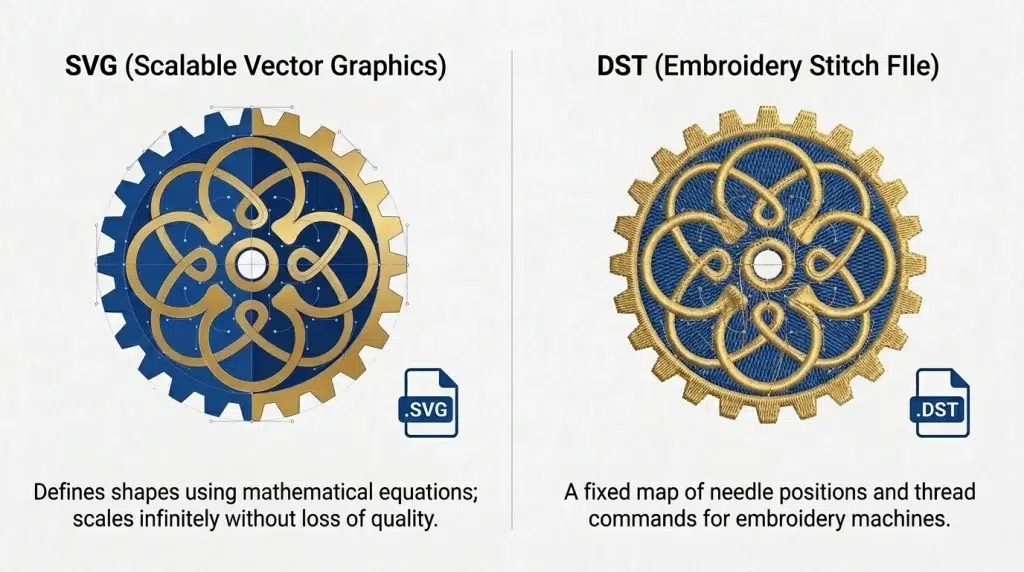 SVG to DST Embroidery File
