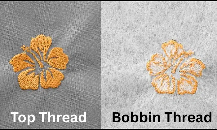 Top thread vs bobbin thread in machine embroidery Top thread vs bobbin thread in machine embroidery