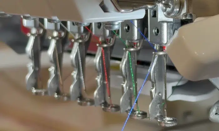 Multi needle embroidery machine threading Multi needle embroidery machine threading
